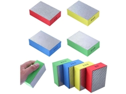 Discos De Polimento Diamantados Para Lixar Pedra, Cerâmica, Azulejos E Vidro, 4 Granulações 60, 100, 200 400 Deb Aquaforge (lado Prateado)