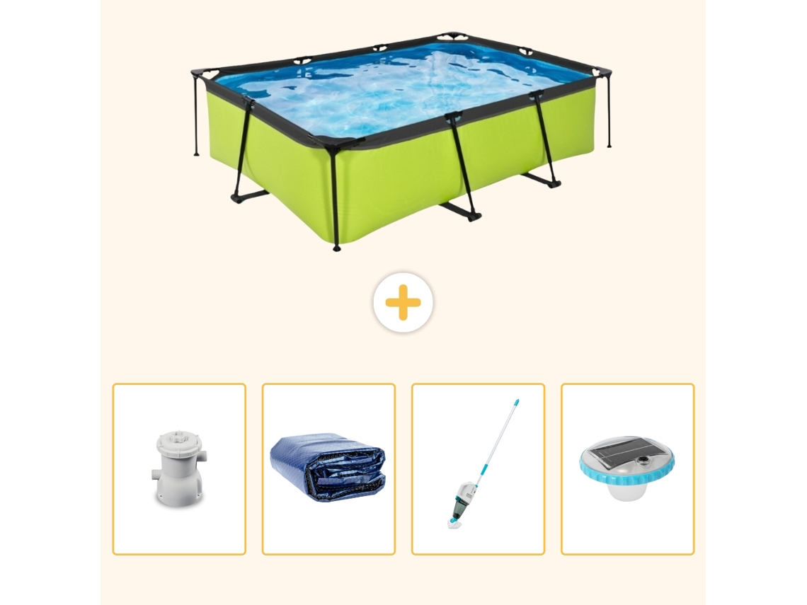 Exit-toys Piscina Exit Retangular - 220x150x65 Cm - 5-peças S204