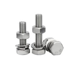 Conjunto 4 Em 1 , Porca Sextavada Aço Inoxidável 304, Arruela Plana,