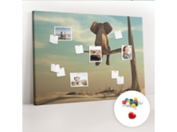 Painel De Cortiça Para Parede Elefante Na Árvore Para O Quarto Das Crianças Espelharte (140x100 Cm)