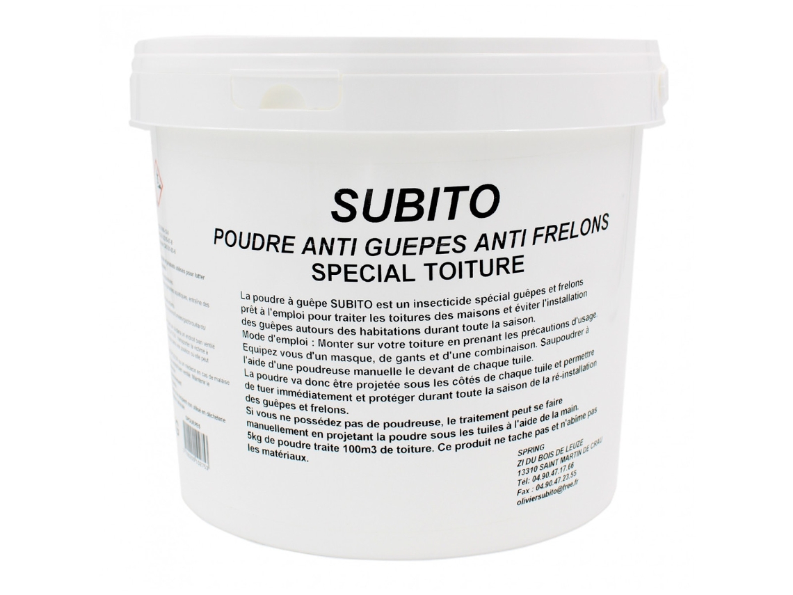 Pó Anti Vespas SUBITO Vespas Telhado Especial 5 kg Spguepe5