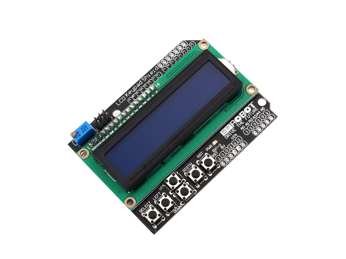 Módulo de Teclado com Tela Lcd 1602 Luz de Fundo Azul para Robô R3