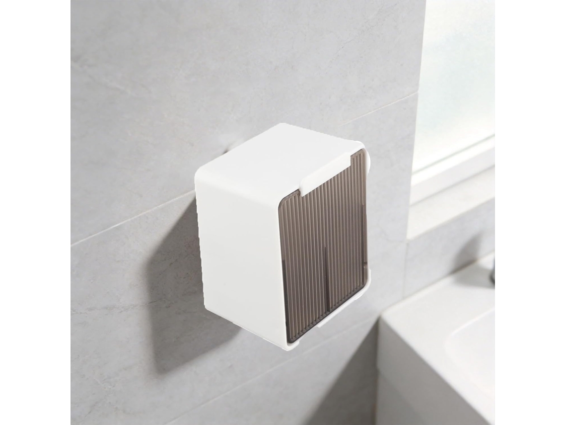 Suporte De Parede Para Algodão, Sem Necessidade De Furar, Ideal Para A Área De Maquiagem Do Banheiro Armazena Discos