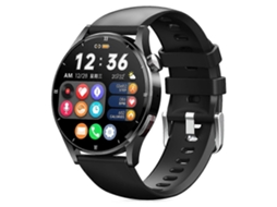 Relógio inteligente MX39 com tela sensível ao toque de 1,32" e chamadas Bluetooth, pulseira fitness e monitoramento de bicicleta elétrica Ly