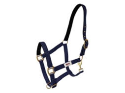 Camada Dupla Carabiner Halter Nylon Azul Ponyhispano Hipica