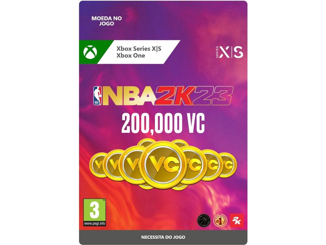 Cartão NBA 2K23 200000 VC (Formato Digital)
