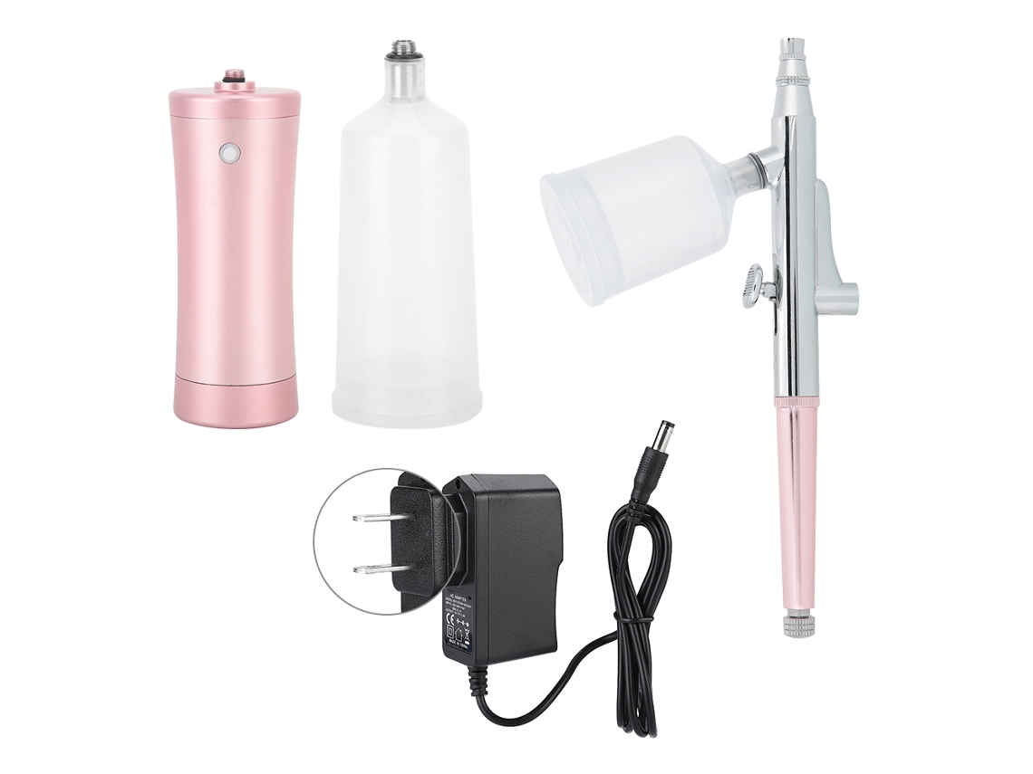 Kit De Airbrush Multifuncional Com Compressor Portátil Para Pintura De Unhas E Decoração