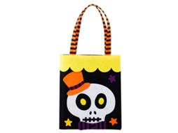 Bolsa Doces Halloween Têxtil 9.8x8.1in 22lb Decoração Festa