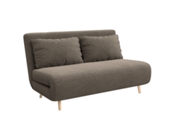 Sofá cama. Cama de Hóspedes. Encosto Ajustável em 3 Posições. Olha de Veludo Cotelê. Até 120 Kg. 141 X 90 X 81 Cm. Marrom Escuro Ge