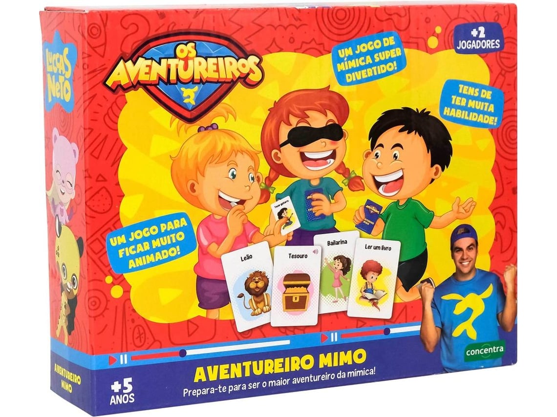 Jogo de Tabuleiro Luccas Neto Aventureiro Mimo (Idade Mínima Recomendada: 5 anos)