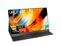 Monitor portátil Uperfect de 15,6" Full HD 1080p IPS HDR, 100% sRGB, VESA 75x75, HDMI, Type-C, Micro USB, moldura de 5 mm, ultraleve (0,4")
