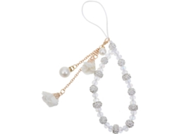 Pulseira Para Celular Com Contas De Cristal E Detalhes Brilhantes.