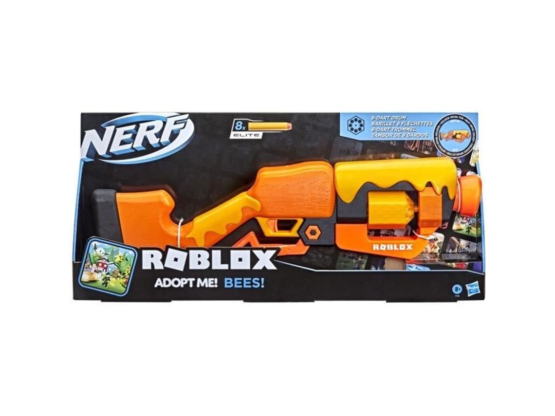Roblox Adote Me! Abelhas! Lançador de Dardos com Mecanismo de Alavanca 8 Dardos Código do Jogo Nerf