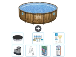 Bestway Piscina Bestway Power Steel Redonda - 488x122 Cm - 8-peças S556