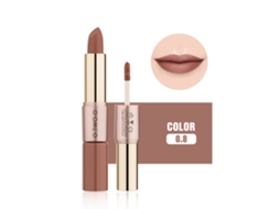 Labial Mate 2 En 1 Brillo Labial Bálsamo Hidratante De Larga Duración Maquillaje Cosmético (8)
