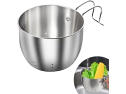 Coletor Alimentos Aço Inox Suspenso, Peneira para Lixo/lavar Frutas ZYBLSSBB