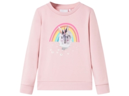 Sweatshirt Para Criança Cor Rosa-claro 92