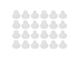 Protetores transparentes de PVC para salto em altura, 24 pares, com reparo Primerox.