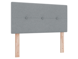 Conjunto 1 Cabeceira De Cama Estofada Vidaxl Cinzento-claro Tecido (100 Cm)