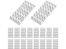 Placas De Junção Para Treliças Tehaux 20-placa Galvanizada 4x 2-polegadas Com Pregos Alternados, Suportes Para Treliças