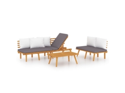 Garden Lounge Set, Garden Lounge Sets Vidaxl Marrom Madeira De Acácia (n/a)