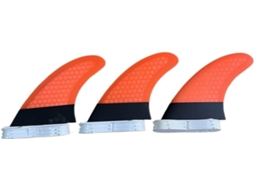 Surf Ailerons Fcs Ii M G5 Em Fibra Verre Nid D'abeille para Le (laranja e Preto) SFUSHOS (tri set)