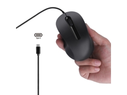 Rato Yizhood Mute Type C Com Fio Mini Óptico Home Office Para Laptop Tablet Windows Android Mac Presentes Para Meninas Preto