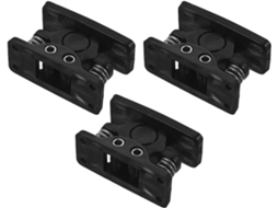Conjunto De 3 Suportes Plástico Reforçado Com Fixação Forte E