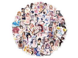 2026 50 Adesivos de Chicas Anime Impermeáveis para Laptop, Telefone, Garrafa de Água, Equipamento, Mala, Capacete, Patinete, Carro Bp 0000263
