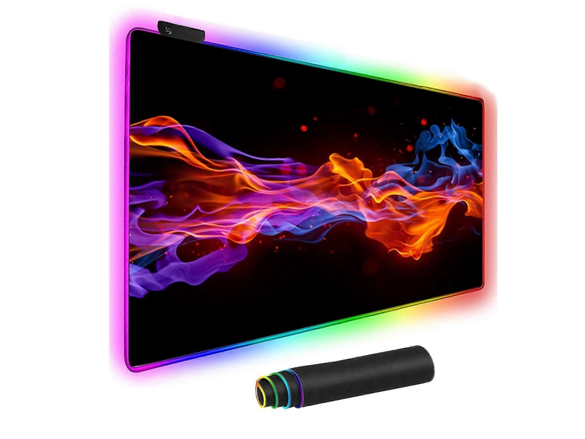 Mousepad Mousepad Grande E Luminoso Com Led E Base De Borracha Antiderrapante. Brilvibera