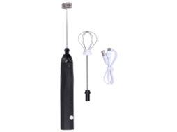 Espumador de leite portátil com bateria USB, 3 níveis ajustáveis e baixo ruído para casa, café e restaurante LAXISCREED