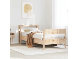 Vidaxl Cama Sem Colchão 75x190 Cm Madeira De Pinho Maciça