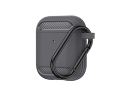 Camada protetora de TPU com fibra de carbono resistente a impactos para celulares Sem Fio AirPods 1/2 GIECY