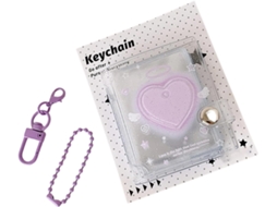 Álbum de fotos transparente Inspire, 5 cm, 2 dobras, capacidade para 32 fotos, material em PVC, ideal para férias e viagens.