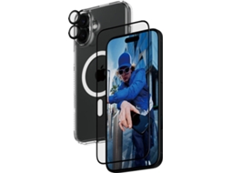 Bundle Proteção 3 em 1 PANZERGLASS iPhone 16 Plus (Capa + Película + Protetor Câmara)