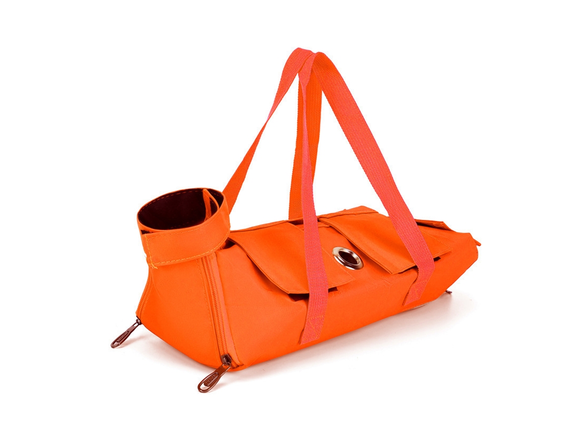 Bolsa Dobrável para Viagens com Gatos, Resistente a Mordidas e Arranhões, Ideal para Cuidados com o Gato, 53*20*16 Cm, Laranja PANOONA
