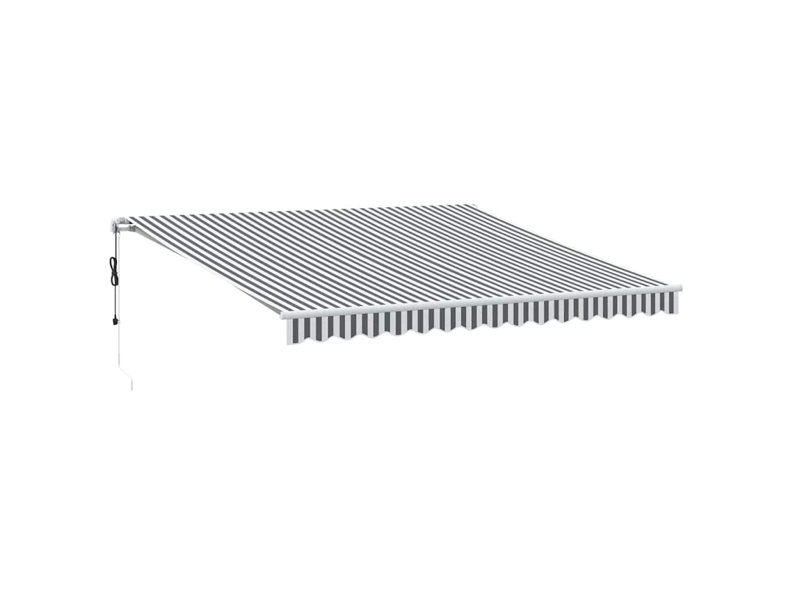 Toldo retrátil VIDAXL Antracite Tecido (350x250 cm)