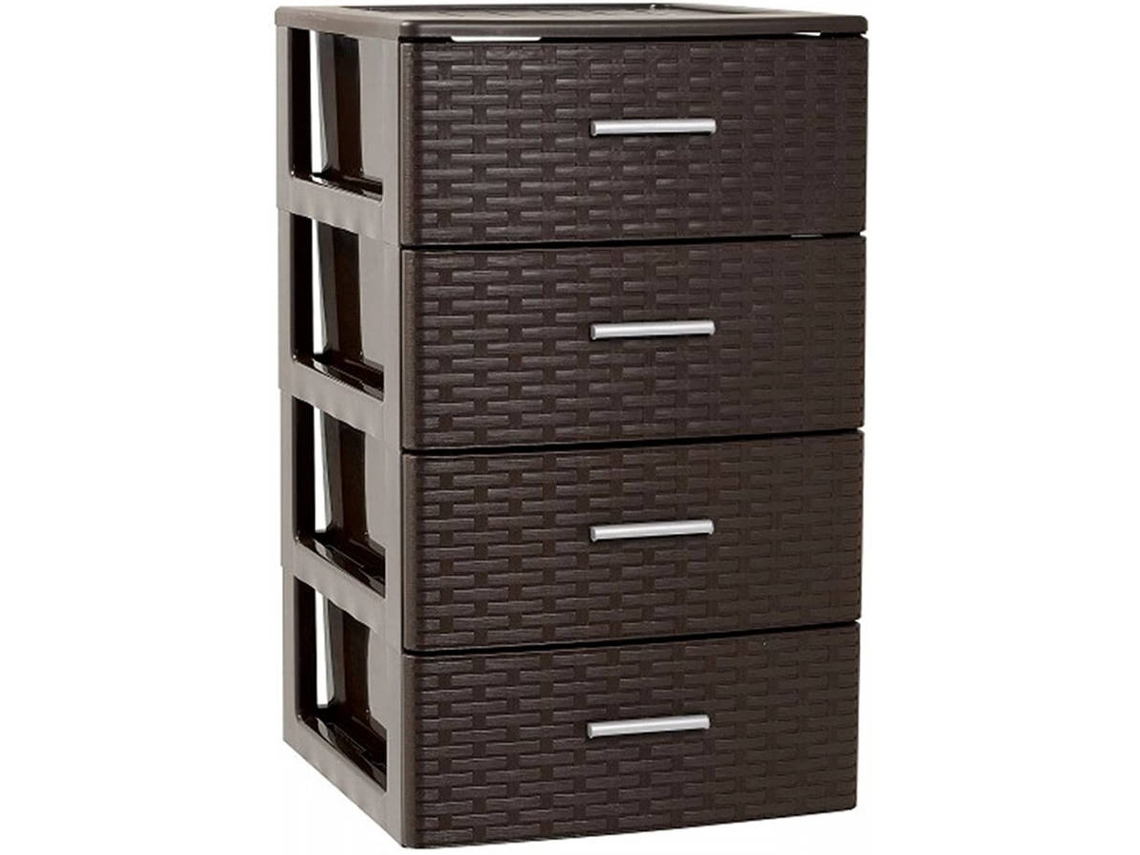 Cómoda de Gavetas ACAN Vime (Plástico - 61,5x39,5x36,5 cm)