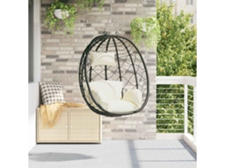 Vidaxl Cadeira Suspensa Tipo Ovo Vime Pe 91,5 X 54,5 X 107 Cm