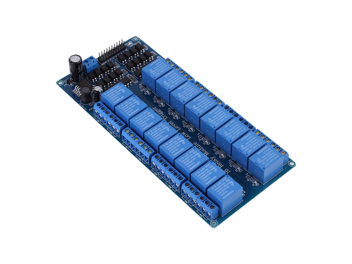 Laxiscreed Módulo De Relé 12v 16 Canais Com Proteção Óptica Para Automação