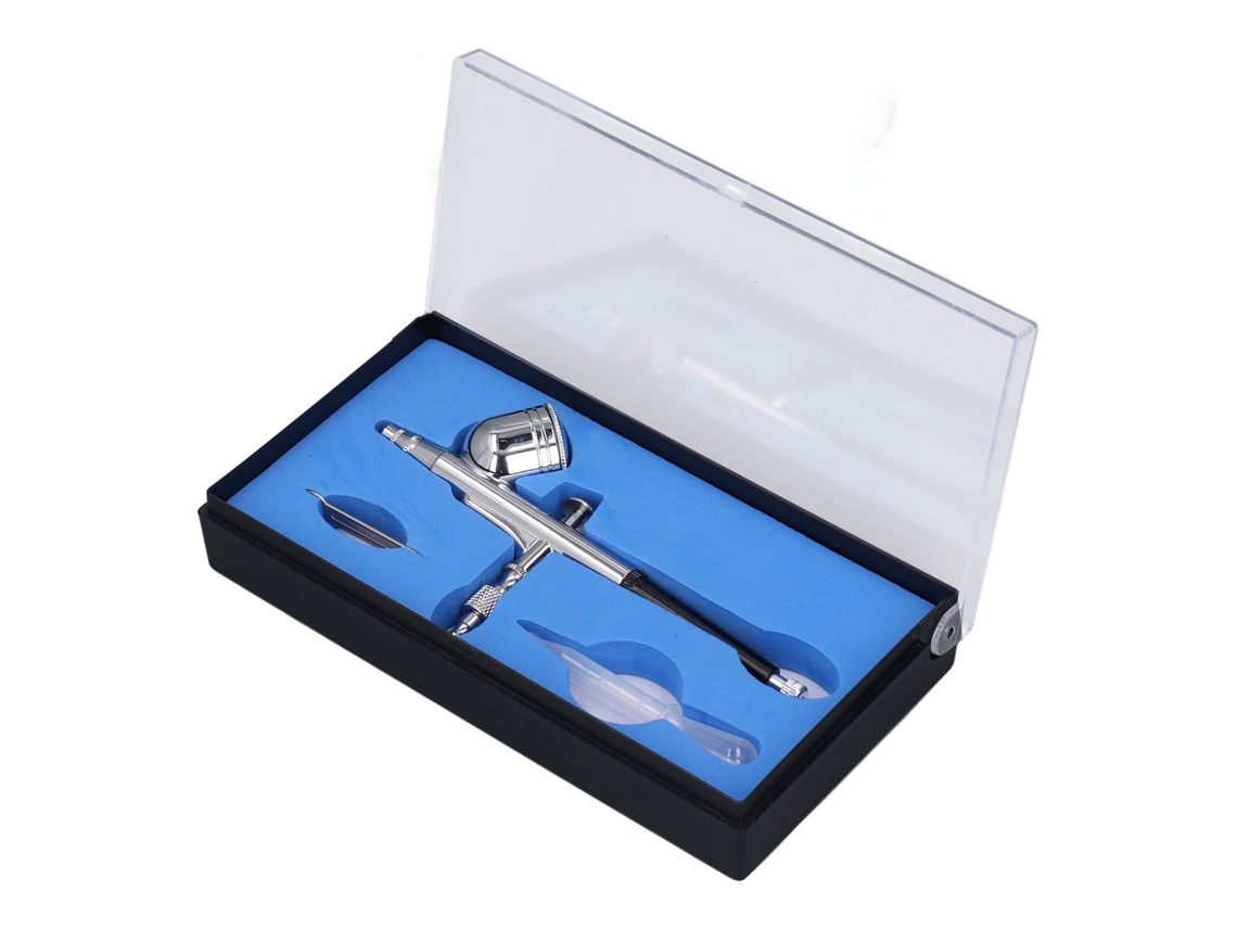 Kit De Pistola De Pulverização Laxiscreed De Ação Dupla Com Bico 0,2-0,3mm E Copo De 7cc Para Pintura E Decoração
