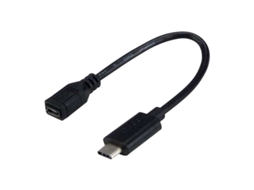 Adaptador Fêmea MCL SAMAR Usb 3.1 Tipo C / Usb 2.0 Micro B (17 cm)