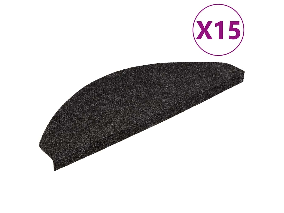 Stair Mat, Stair Mats Vidaxl Preto Plástico (56 X 17 X 3 Cm)