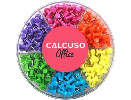 Tachinhas Tachinhas Coloridas Para Material Escolar/escritório, 240 Peças, 6 Cores Com 40 Peças Cada Calcuso