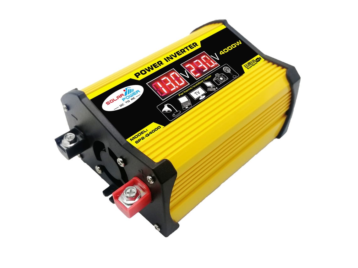 Inversor De Onda Senoidal Modificada 4000w 12v Para 220v Com Usb E Tela