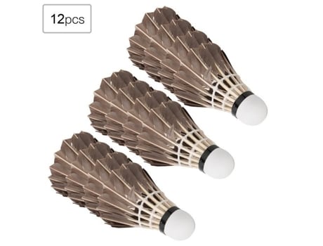 Bolas De Badminton, 12 Peças, Volantes De Treino Em Plumas De Ganso De Alta Velocidade Para Esportes Vvikizy