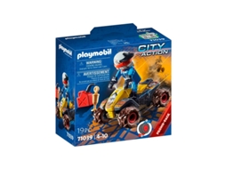 PLAYMOBIL Quadriciclo de acção Offroad City (Idade Mínima Recomendada: 4 anos - 19 Peças)