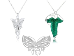 Coligação - Colar De Pescoço 3 Unidades - Estrela Da Noite/colar De Pescoço - Anjo/broche Verde - Senhor Dos Anéis - Adornos - Estado Novo