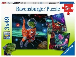 Puzzle RAVENSBURGER Dinosaur In Space 49 Peças Espaço