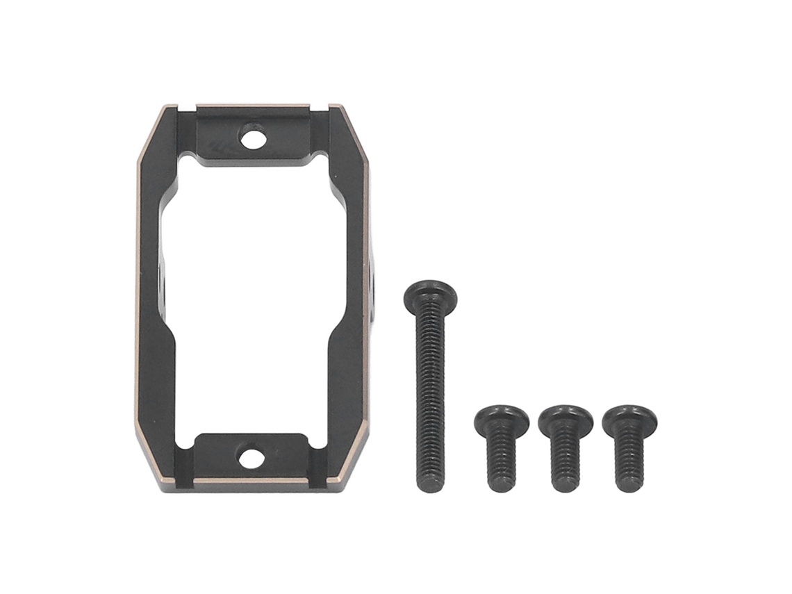Suporte De Servo De Latão Preto Para Carro Rc Traxxas 1/18 Fácil Instalação Durável